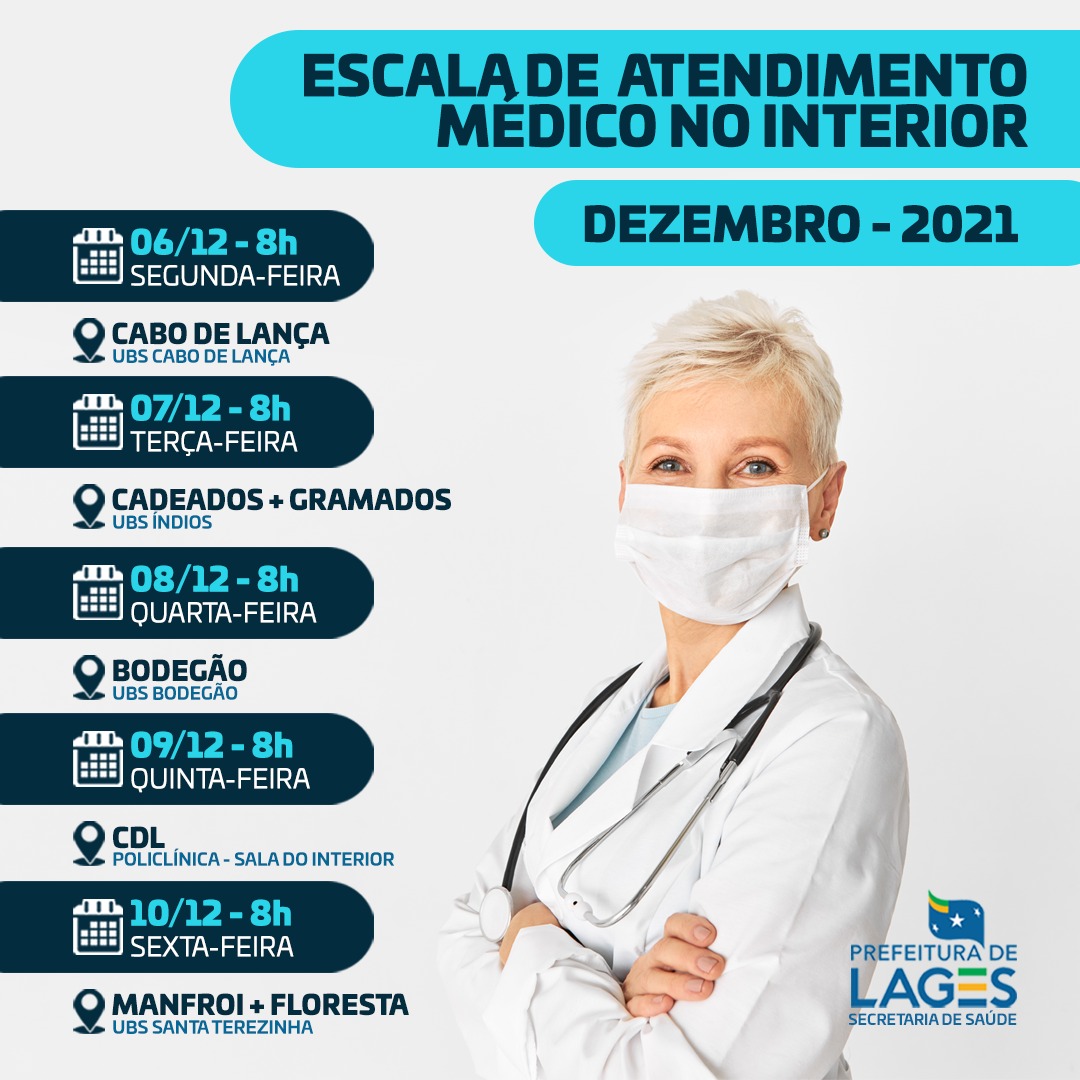 Prefeitura de Lages Atendimento Médico no interior tem continuidade nesta semana em Lages
