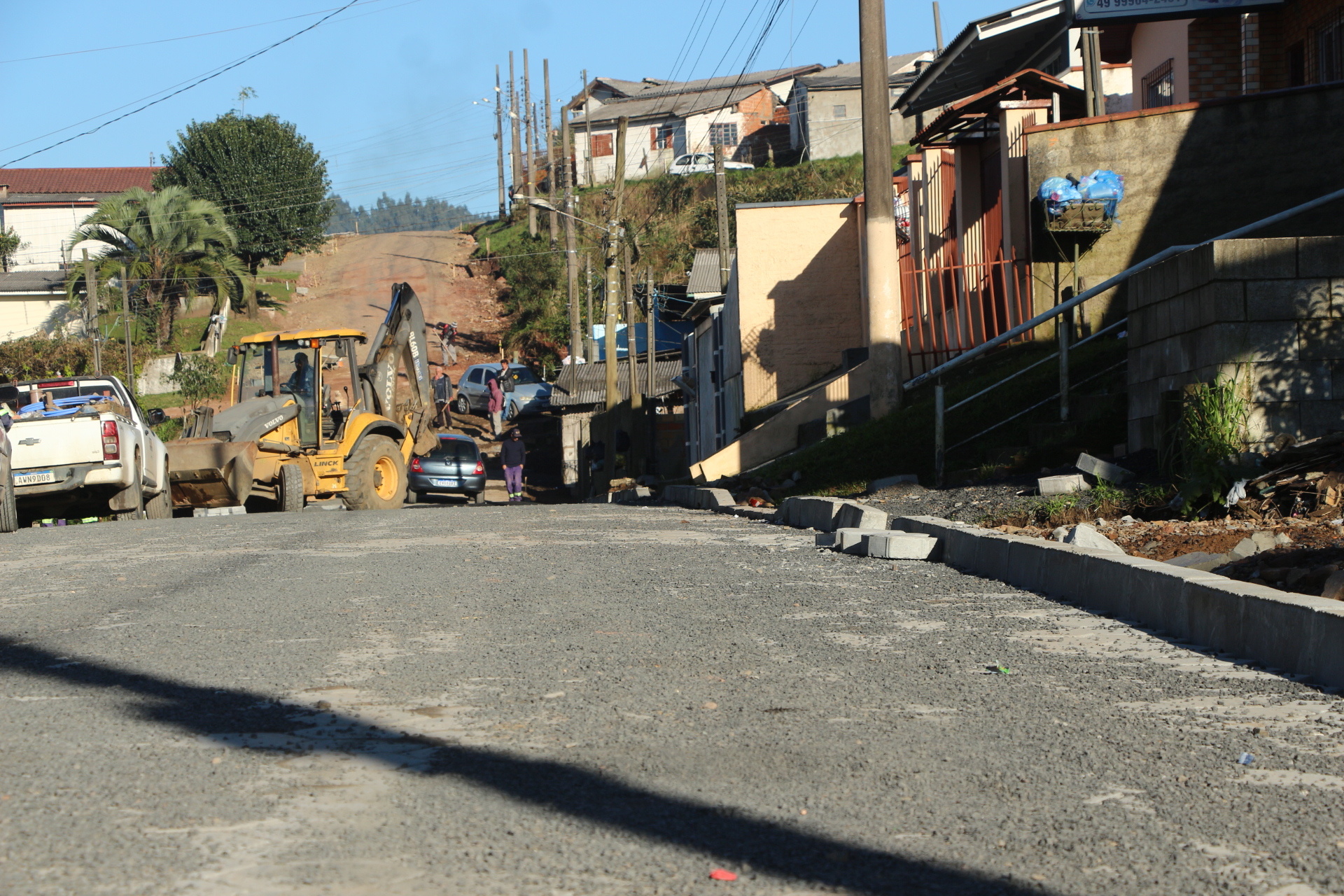 Prefeitura de Lages Obras da rua dos Franciscanos são realizadas por etapas