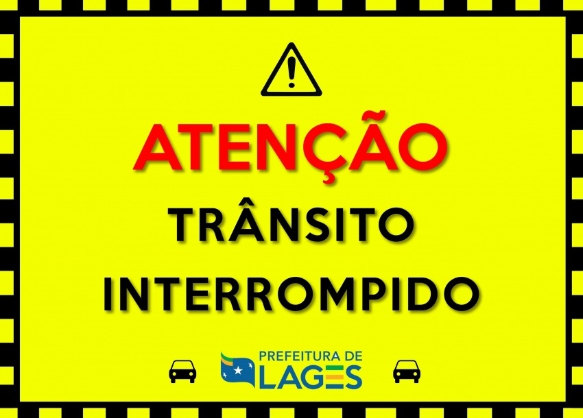 Prefeitura de Lages Acesso à marginal da BR-282 no bairro Conta Dinheiro estará interditado na manhã desta quarta-feira