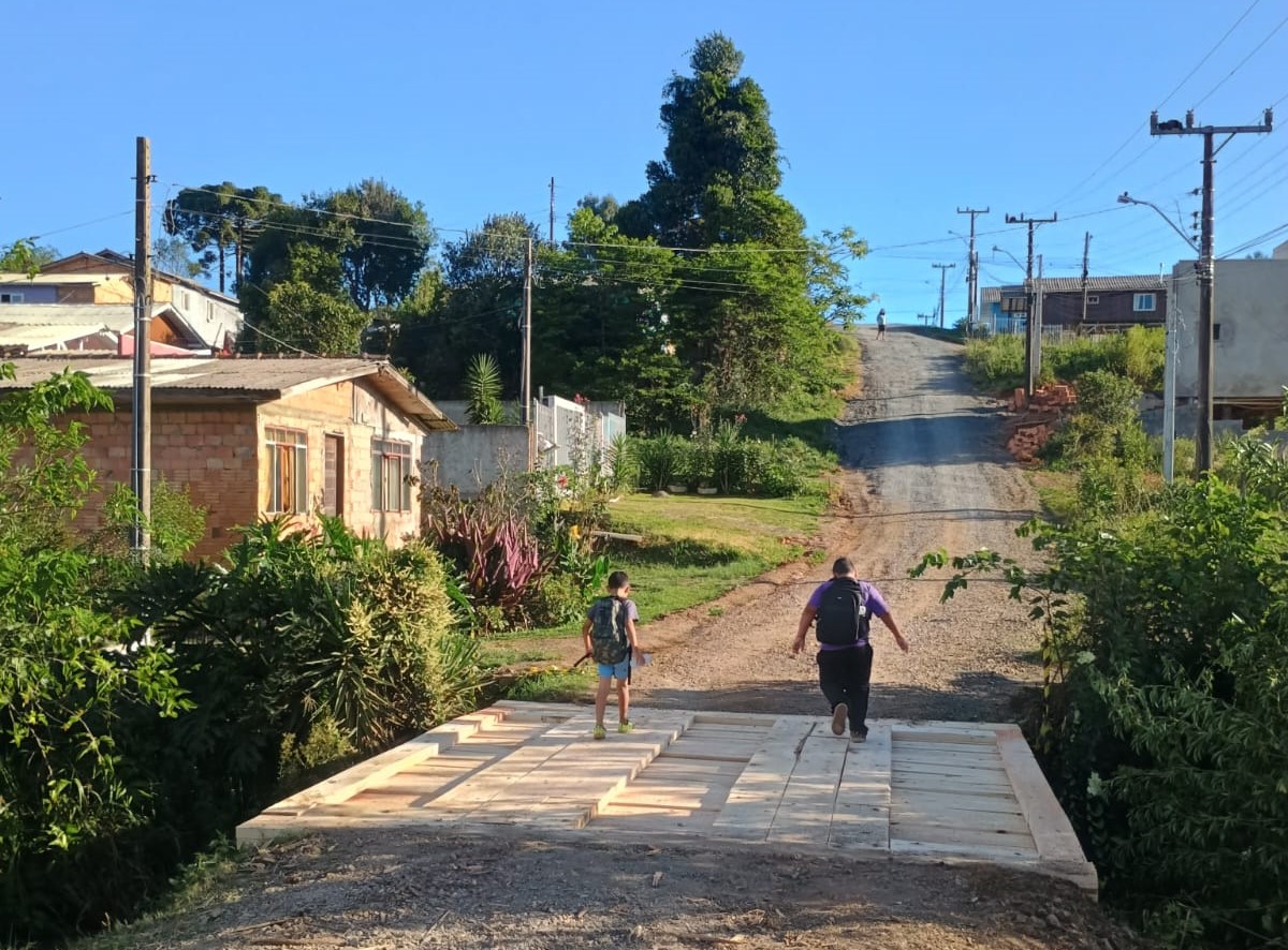 Prefeitura de Lages Mobilidade e segurança: Mais duas pontes são reconstruídas no Caroba
