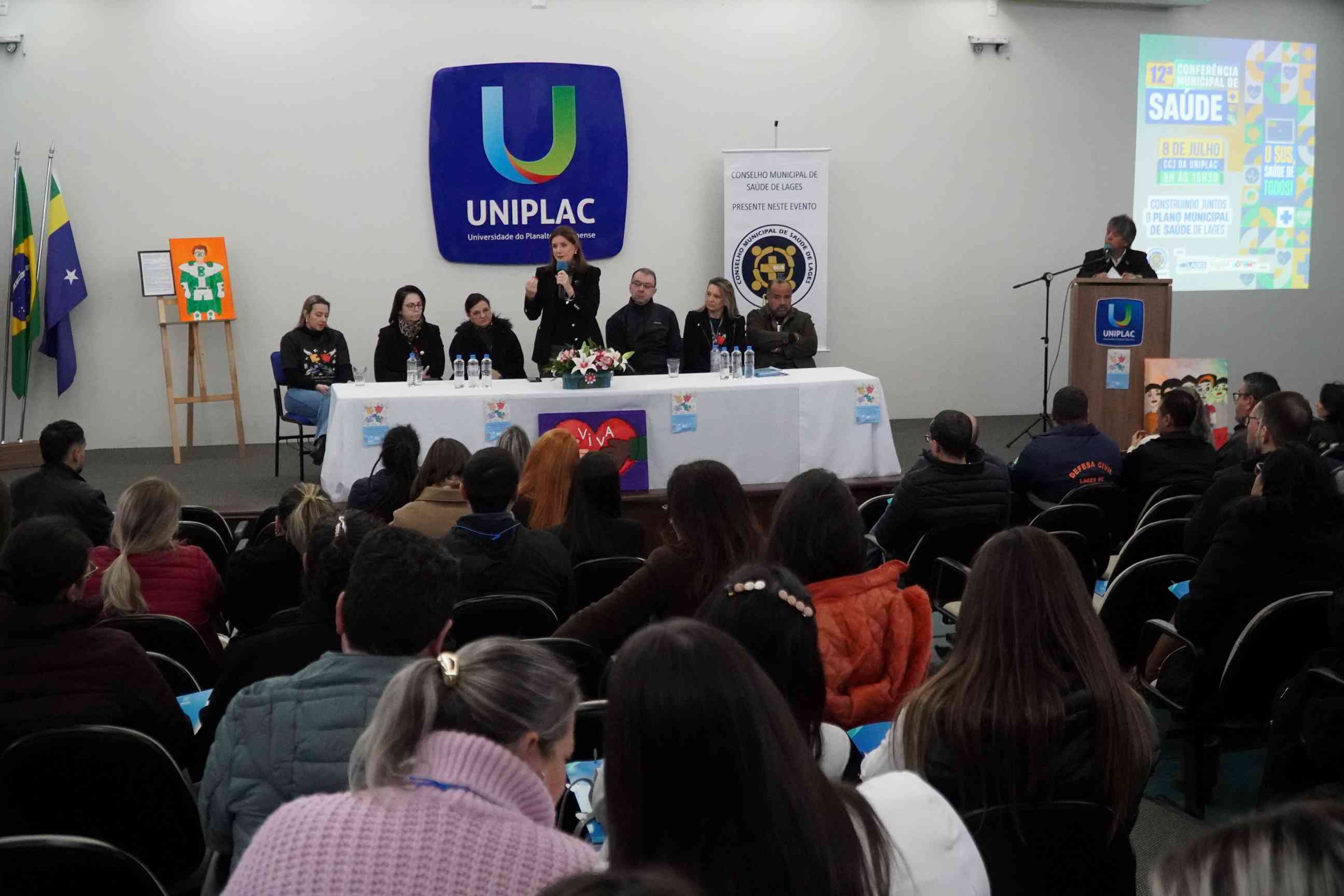 Prefeitura de Lages 12ª Conferência Municipal de Saúde - “O SUS, saúde de todos!” propõe discussões sobre a qualidade de vida da população e elaboração do novo Plano Municipal de Lages para o quadriênio