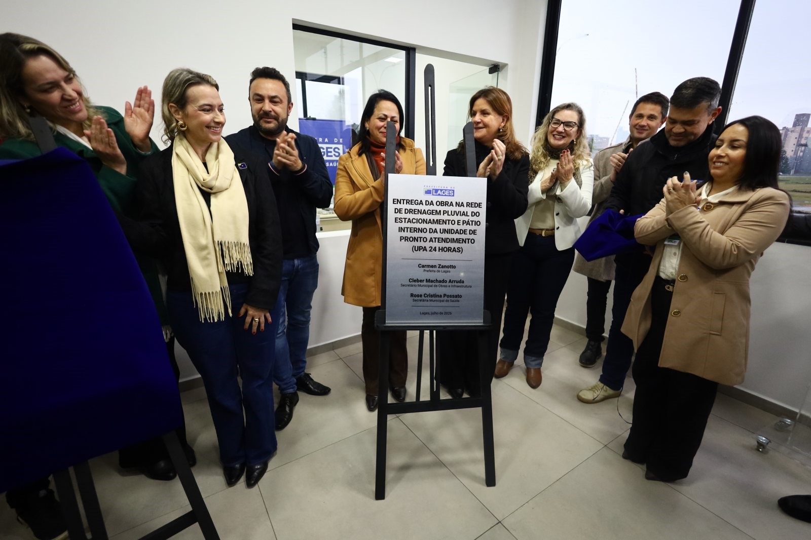 Prefeitura de Lages Prefeitura de Lages entrega nova recepção da Pediatria e conclui obras de drenagem na UPA 24 Horas