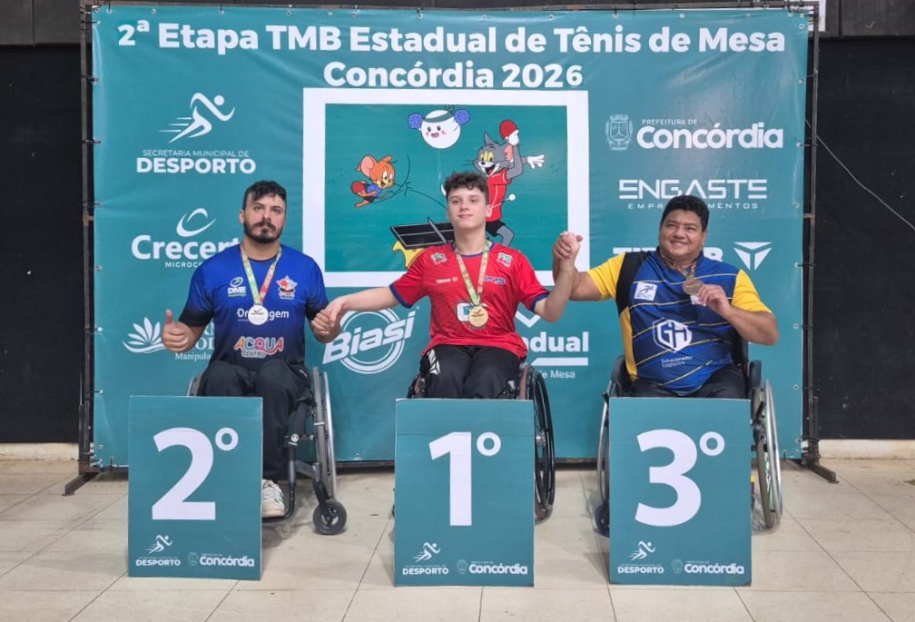 Prefeitura de Lages Atletas de Lages conquistam quatro medalhas em etapa do Circuito Estadual de Tênis de Mesa