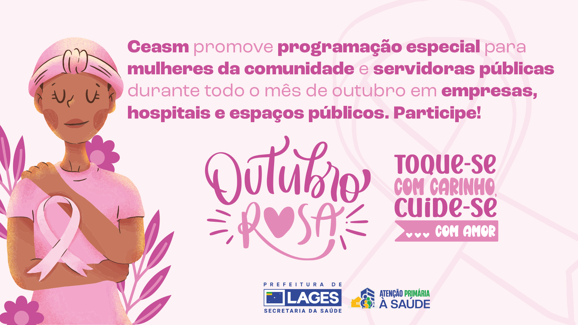 Prefeitura de Lages Campanha Outubro Rosa amplia ações de prevenção e leva exames e orientações para diferentes espaços de Lages