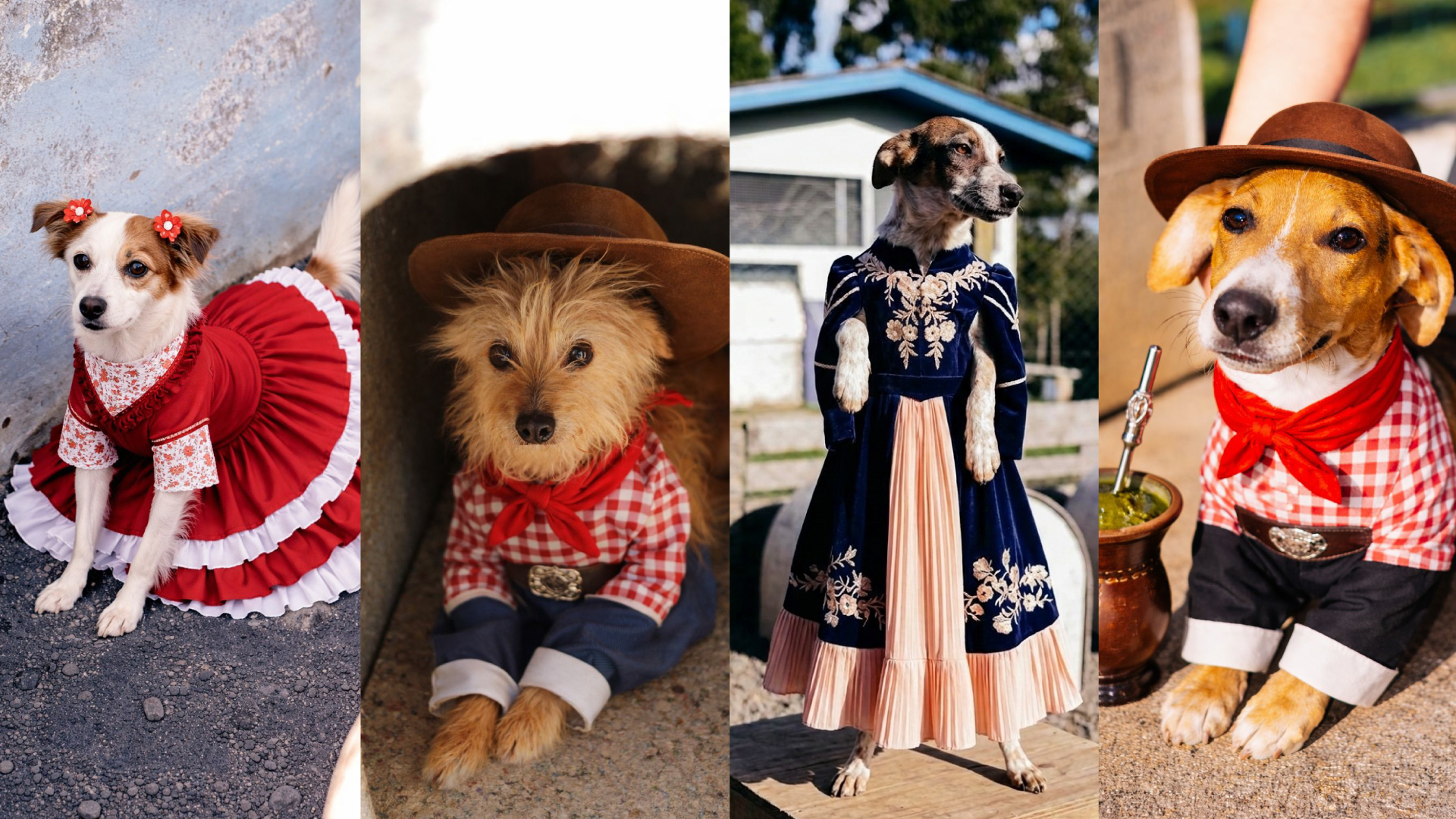 Prefeitura de Lages Cães disponíveis para adoção entram no clima da Festa Nacional do Pinhão com ajuda da inteligência artificial