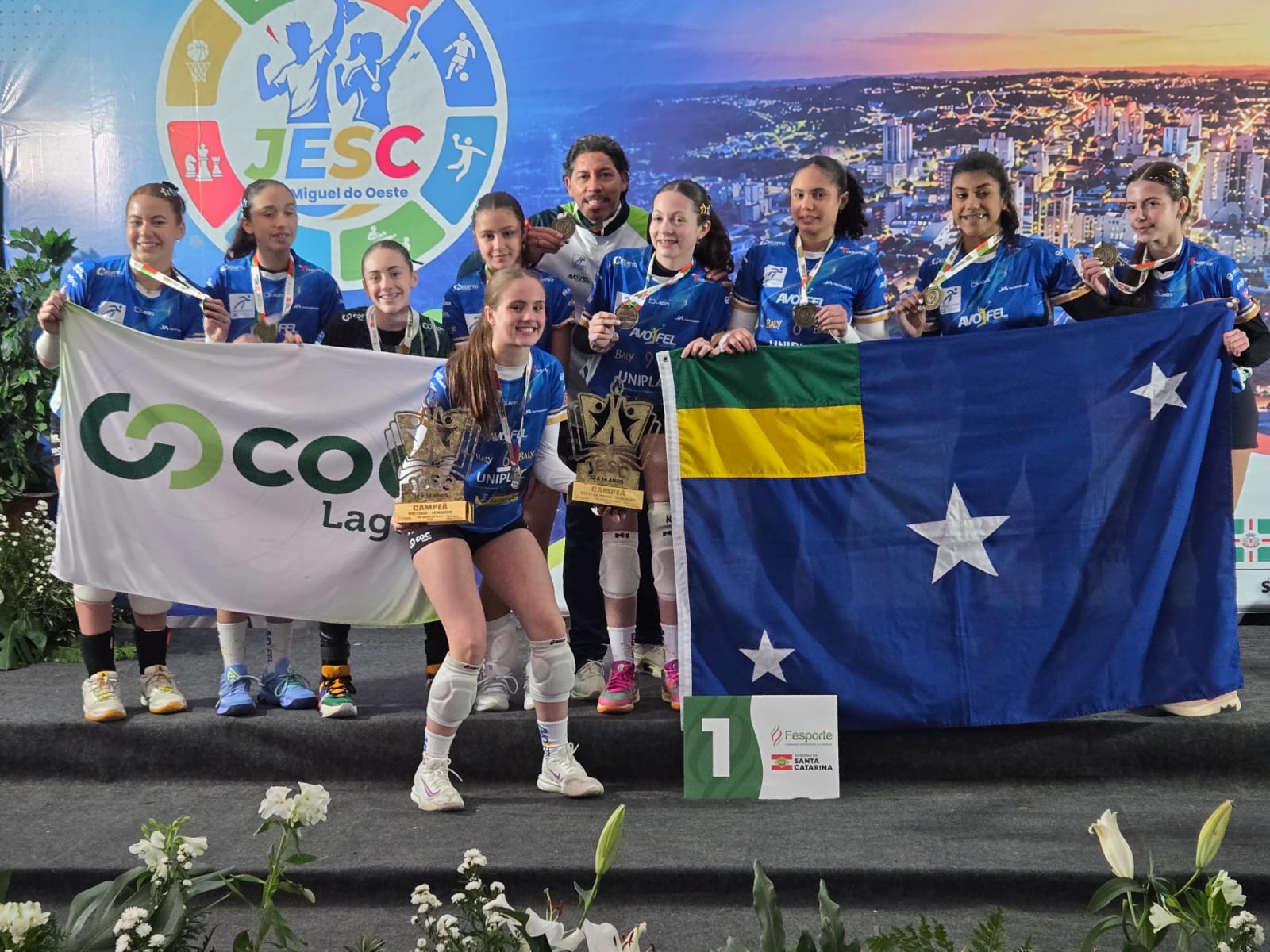 Prefeitura de Lages Vôlei feminino de Lages conquista título dos Jogos Escolares e garante vaga no Brasileiro