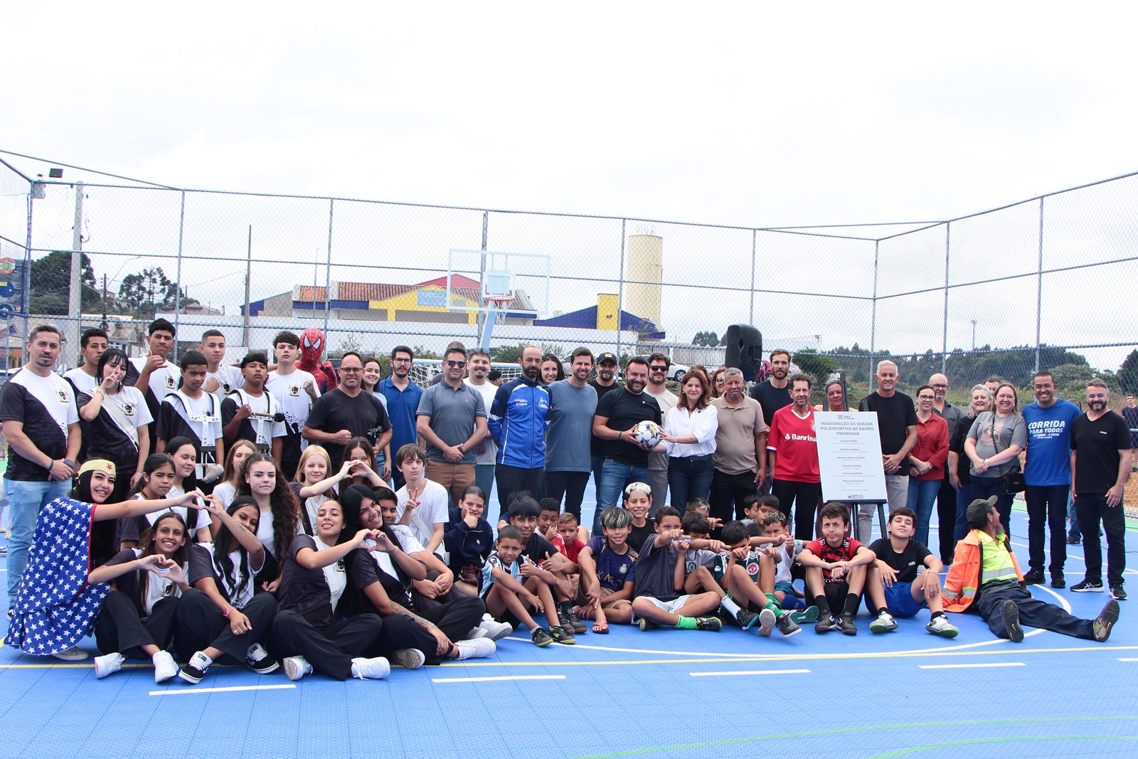 Prefeitura de Lages Prefeitura de Lages inaugura quadra poliesportiva no bairro Promorar 