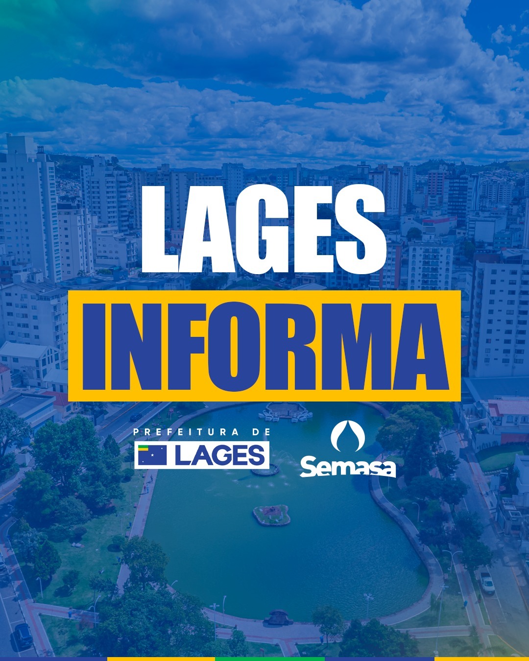 Prefeitura de Lages Poderá faltar água nos bairros Vila Mariza, Chapada e parte alta da Penha nesta terça-feira devido à higienização de reservatório