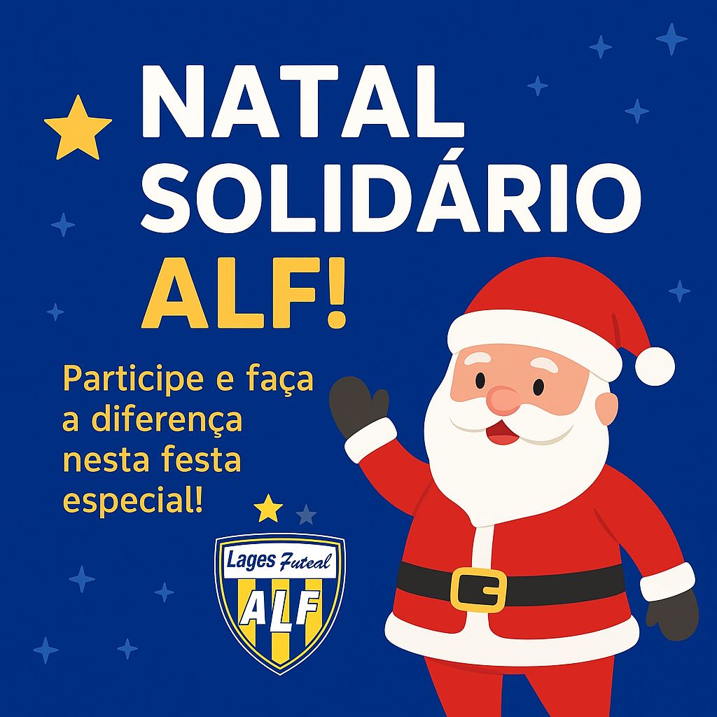 Prefeitura de Lages Chegada do Papai Noel movimenta ação solidária do Lages Futsal