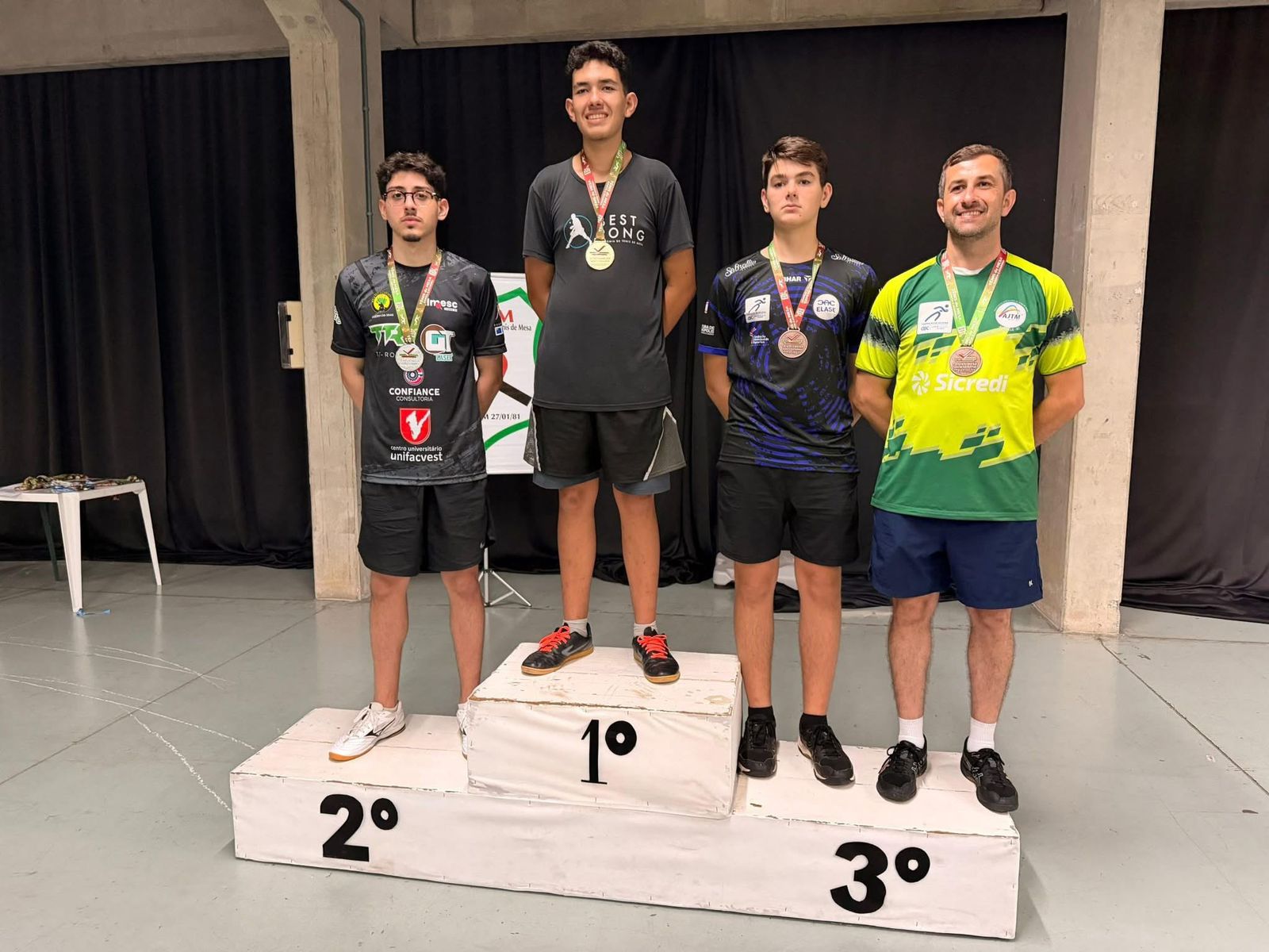 Prefeitura de Lages Almesc abre temporada 2026 com medalha no Circuito Estadual de Tênis de Mesa