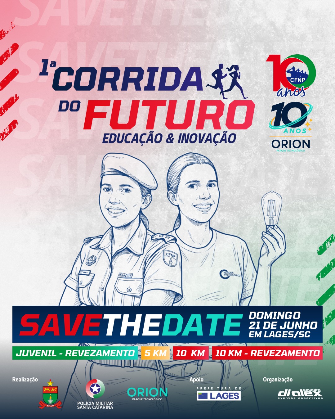 Prefeitura de Lages 1ª Corrida do Futuro tem apoio da Fundação Municipal de Esportes de Lages