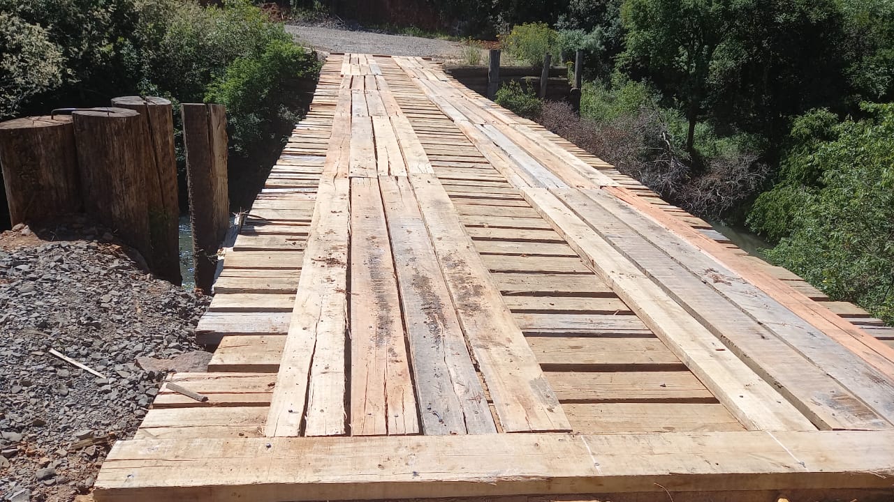 Prefeitura de Lages Reconstrução da Ponte do Pelotinhas está concluída