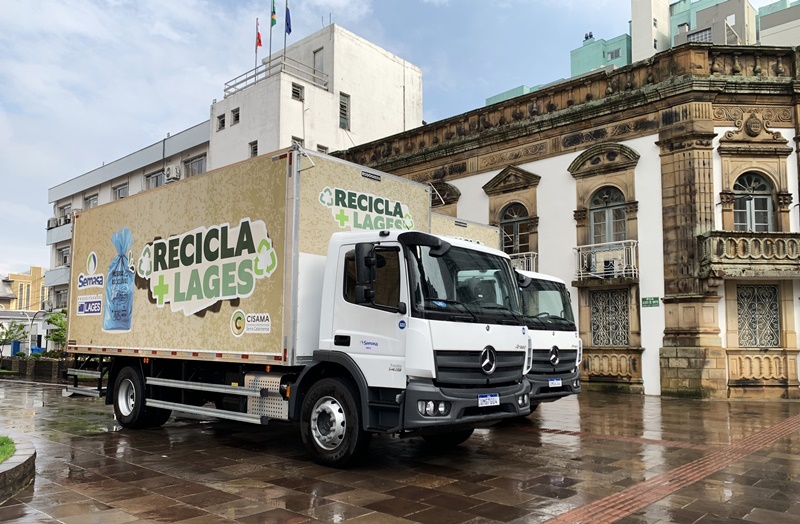 Prefeitura de Lages Recicla + Lages ganha dois novos caminhões e amplia estrutura da coleta seletiva