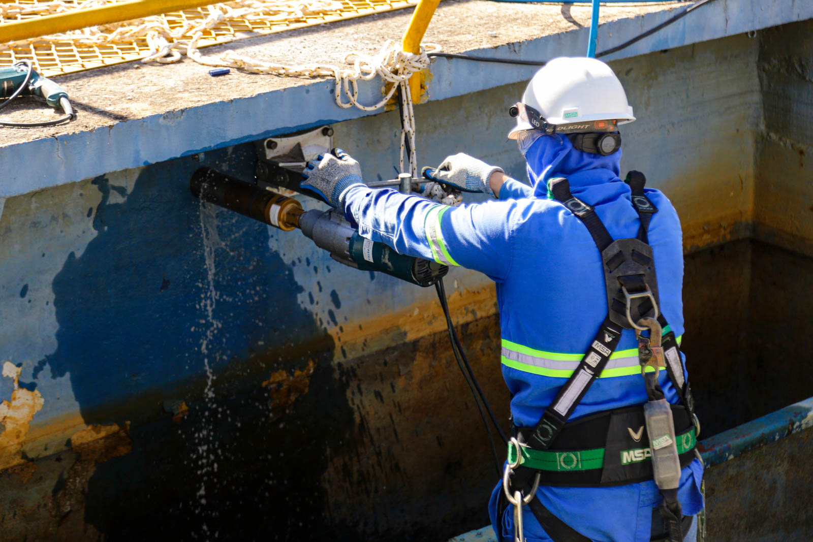Prefeitura de Lages Equipe técnica avalia a estrutura Estação de Tratamento de Água 1 de Lages