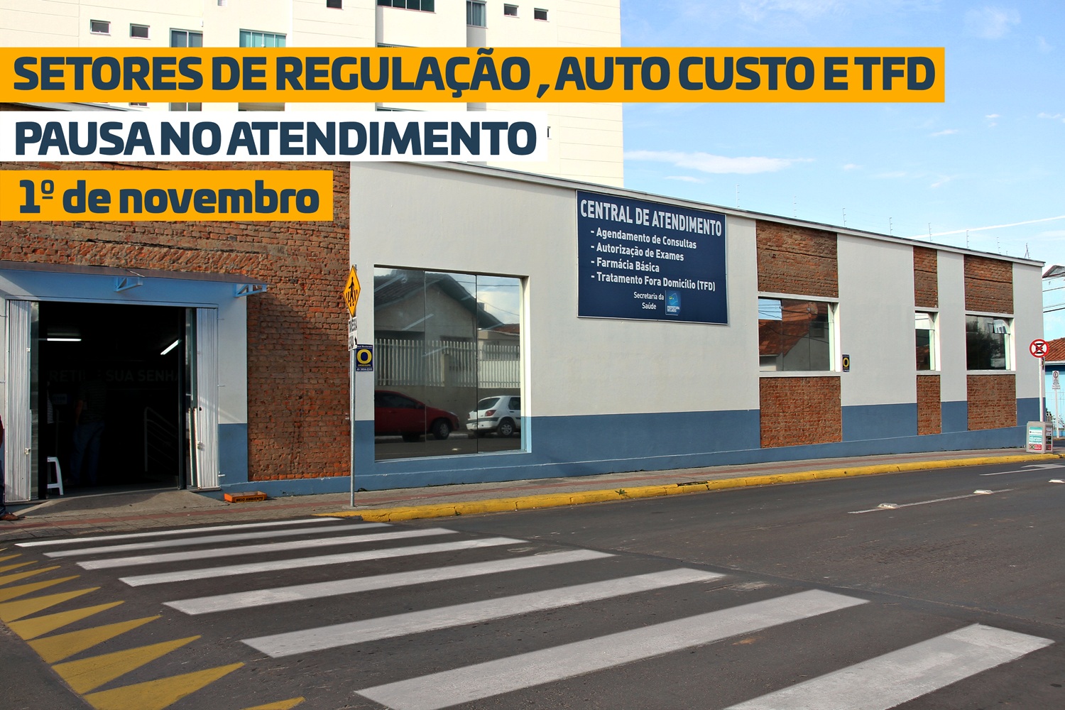 Prefeitura de Lages Setores de Regulação, Alto Custo e Tratamento Fora de Domicílio estarão fechados por uma hora na próxima sexta-feira, 1º de novembro 