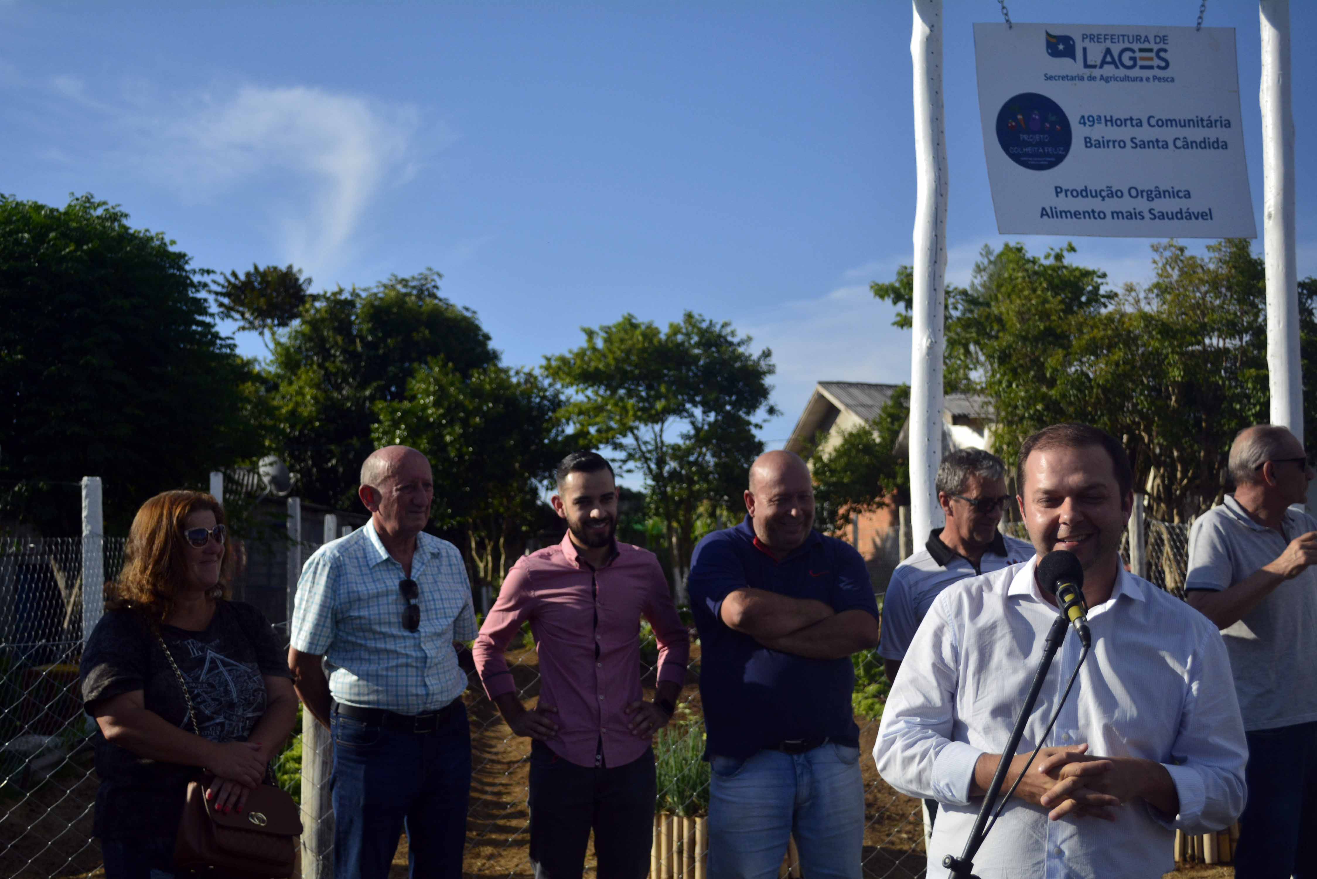Prefeitura de Lages Bairro Santa Cândida ganha Horta Comunitária do projeto Colheita Feliz