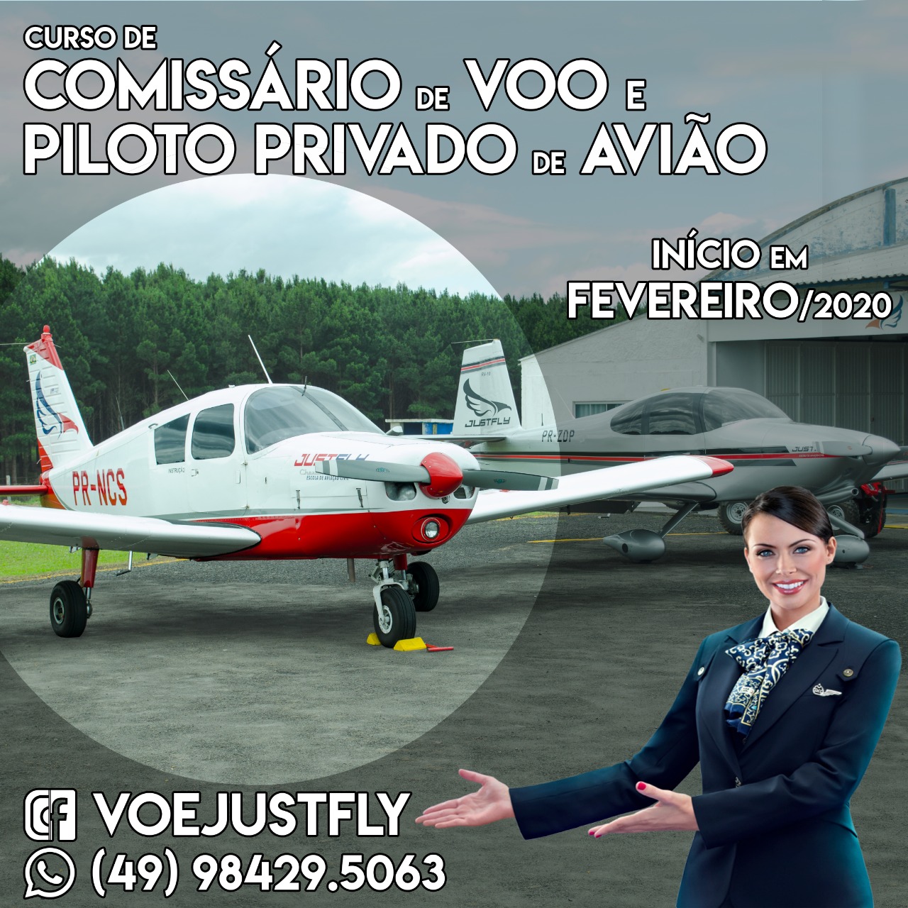 Prefeitura de Lages Programa Qualifica Melhor Lages dá continuidade à parceria para oferecer cursos de comissário de voo e de piloto privado 