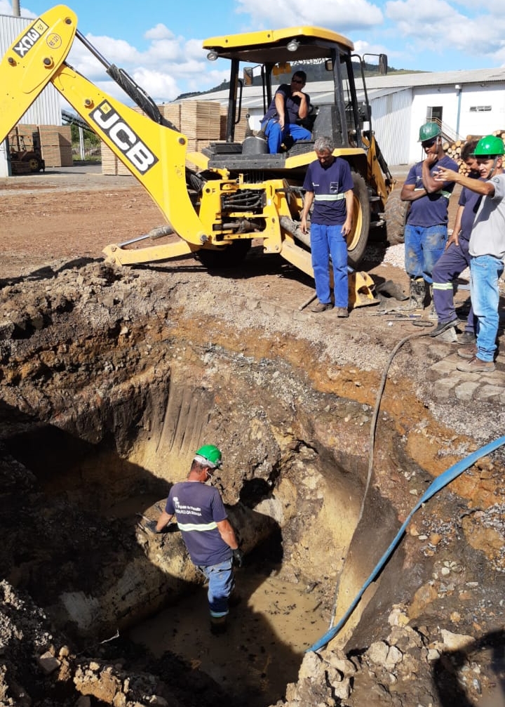 Prefeitura de Lages Rede de captação de água bruta rompe e prejudica abastecimento de água em Lages