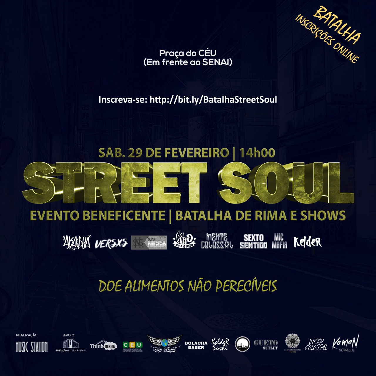 Prefeitura de Lages Estação Cidadania (Praça do CEU) receberá batalha de rimas