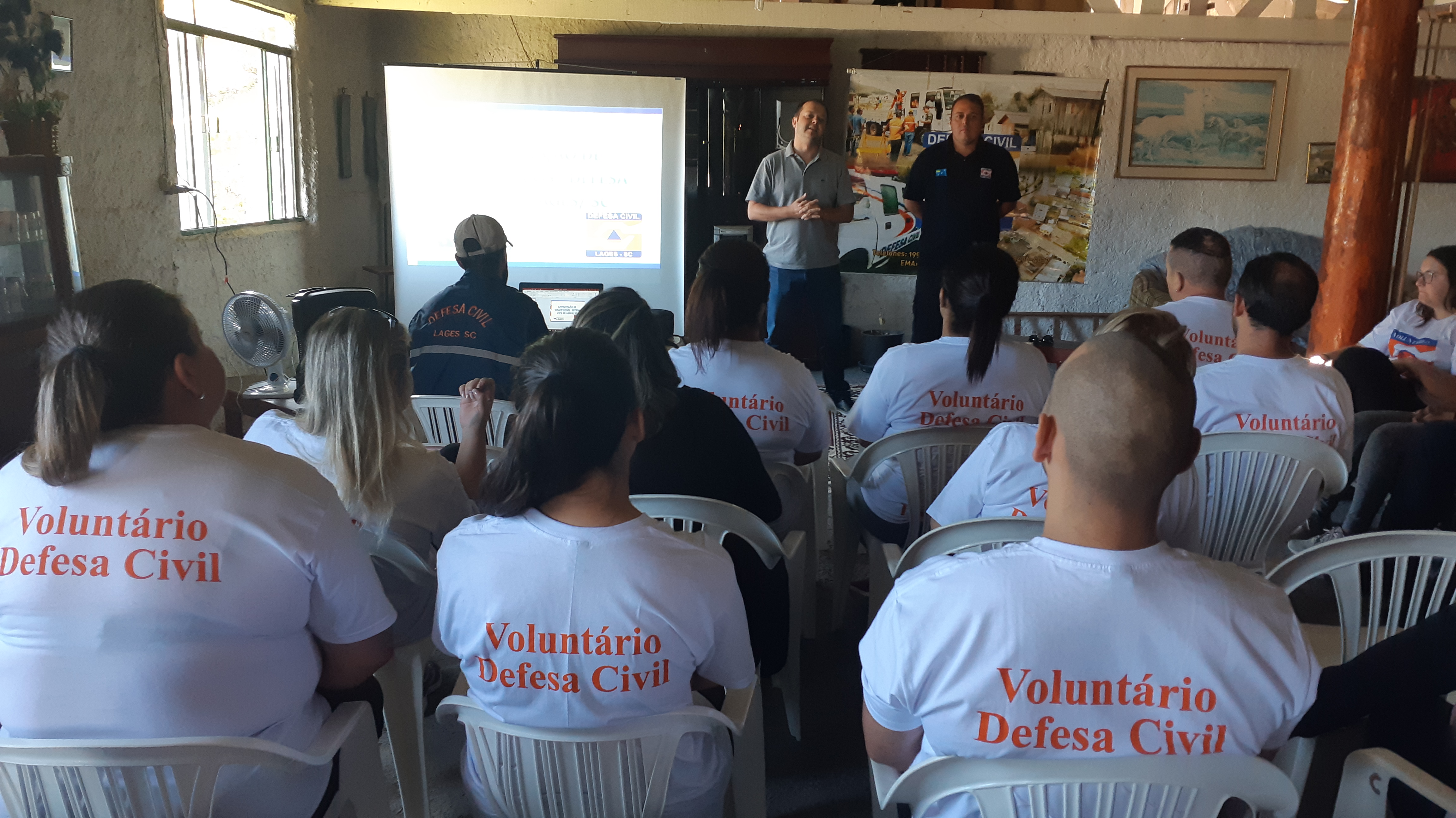 Prefeitura de Lages Defesa Civil Municipal capacita segunda turma de voluntários da comunidade