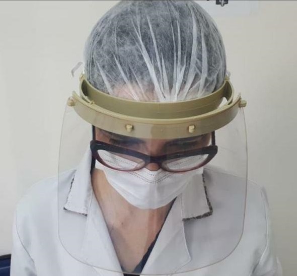 Prefeitura de Lages Coronavírus: Imprensa recebe protetores faciais para trabalhar em Lages