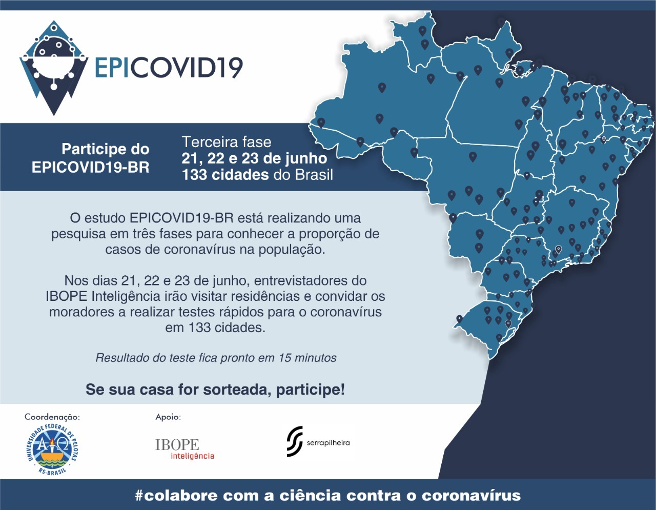 Prefeitura de Lages Coronavírus: terceira fase do estudo EPICOVID19-BR será realizada em Lages na semana que vem