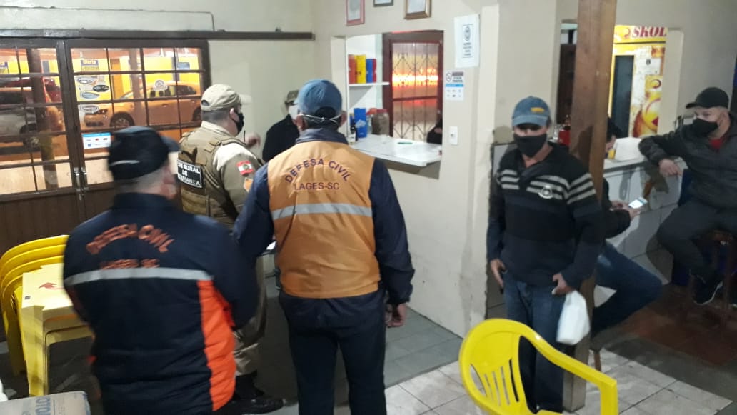 Prefeitura de Lages Coronavírus: Força de Segurança intensifica fiscalização de bares, restaurantes e similares na cidade