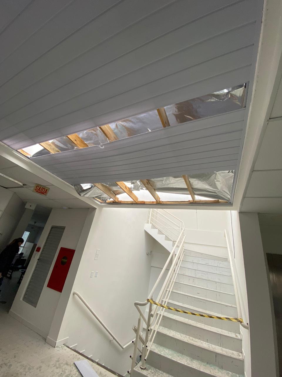 Prefeitura de Lages Equipamentos públicos da Prefeitura de Lages são atingidos pela tempestade desta terça-feira