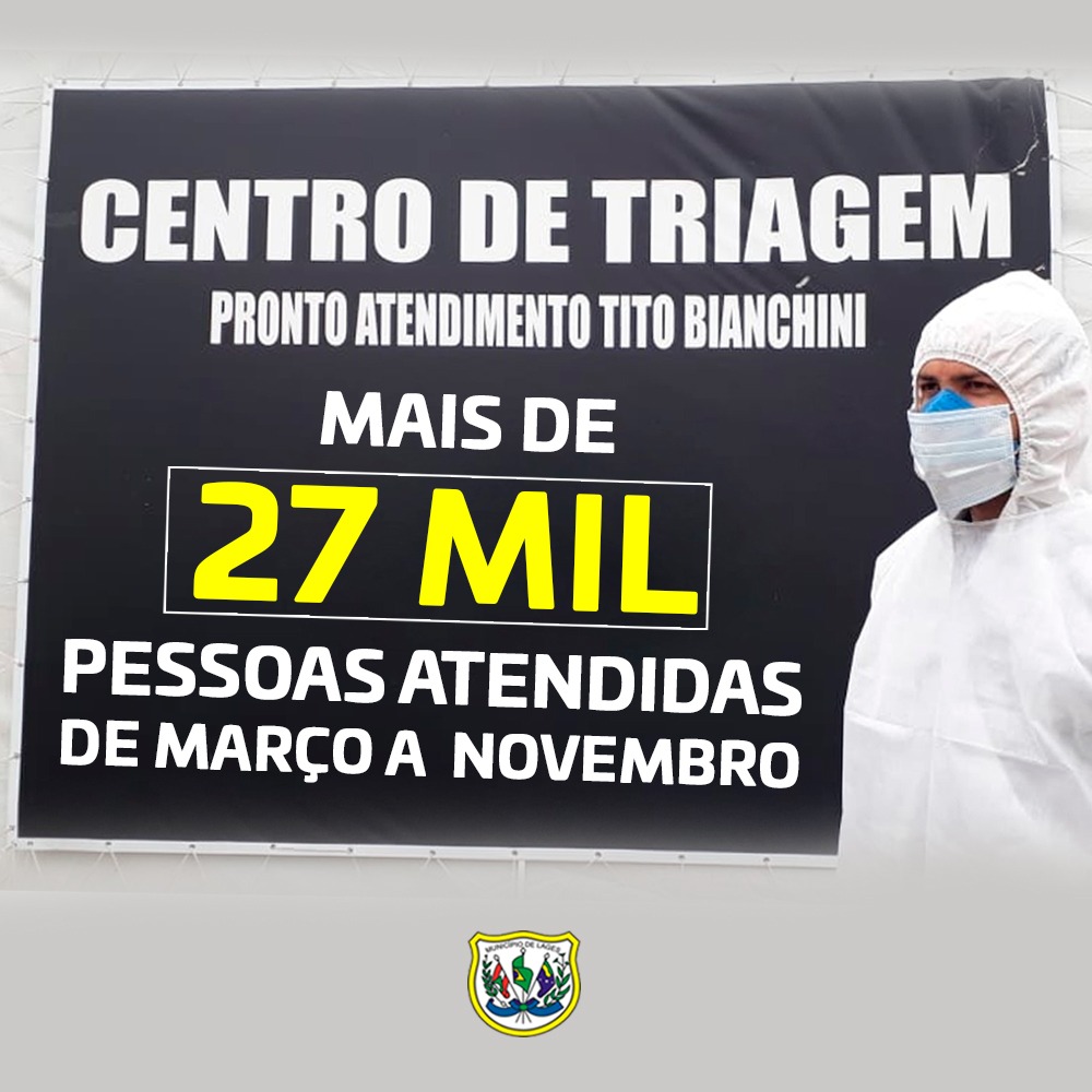 Prefeitura de Lages Coronavírus: com recorde em novembro, Centro de Triagem da Covid-19 de Lages supera a marca de 27 mil atendimentos em oito meses de funcionamento
