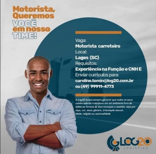 Prefeitura de Lages Log20, terceirizada da Ambev, busca por 20 motoristas carreteiros