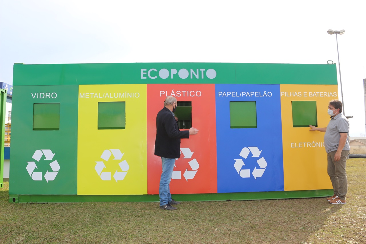 Prefeitura de Lages Semasa instala ecopontos para entrega voluntária de materiais recicláveis 
