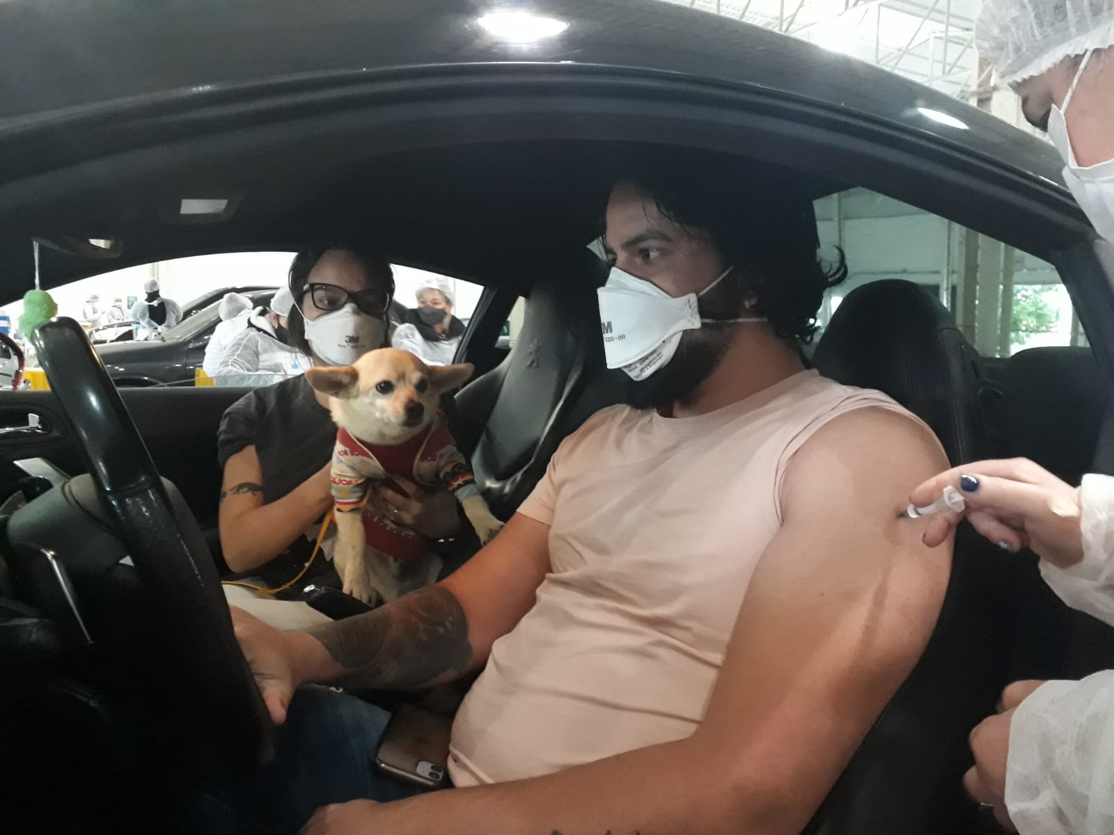 Prefeitura de Lages Coronavírus: sábado com vacinação de primeiras doses registra pouco movimento no Parque Conta Dinheiro