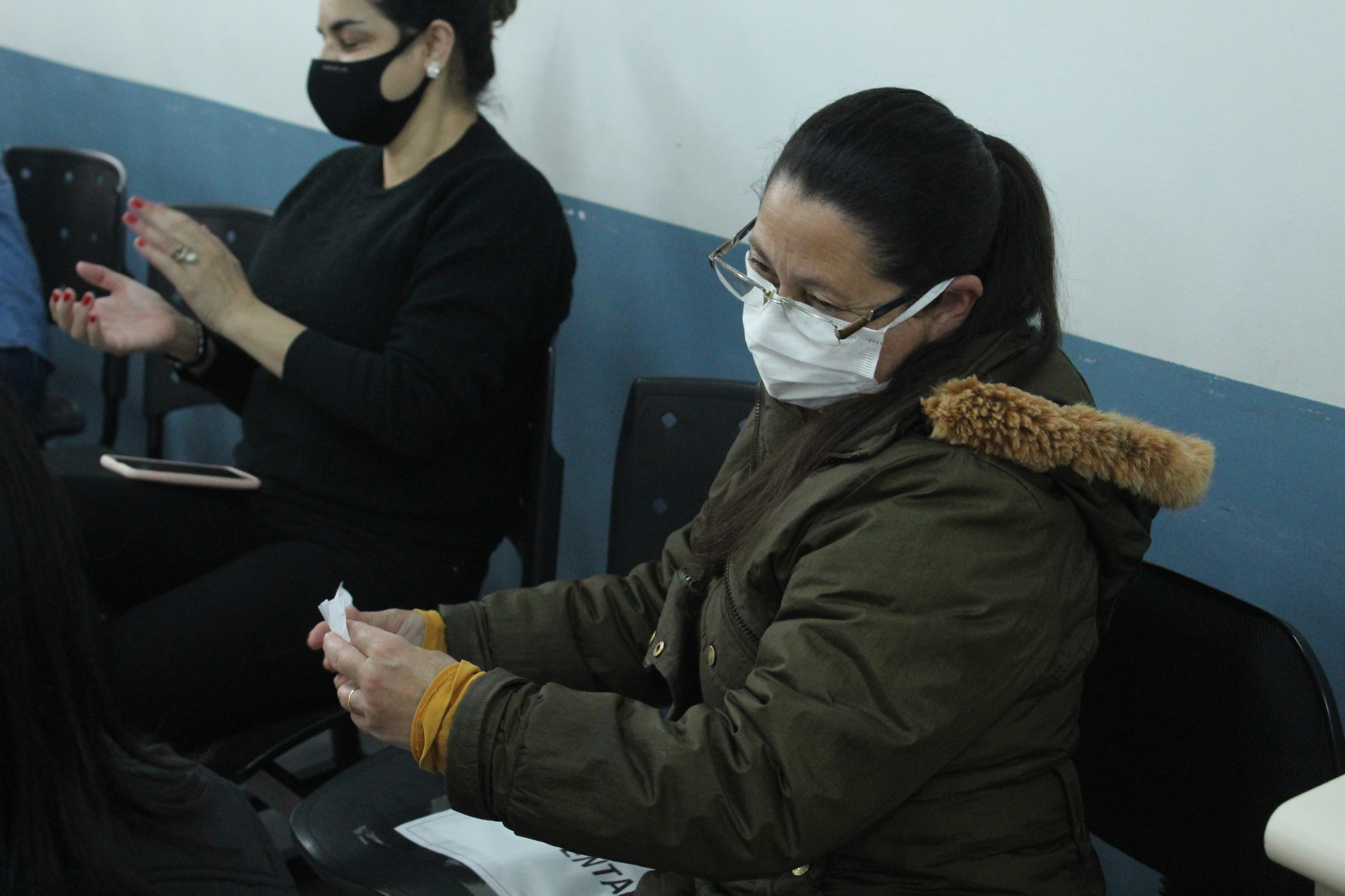 Prefeitura de Lages Secretaria da Saúde realiza reunião de equipe e trabalho de educação permanente com o setor de higienização