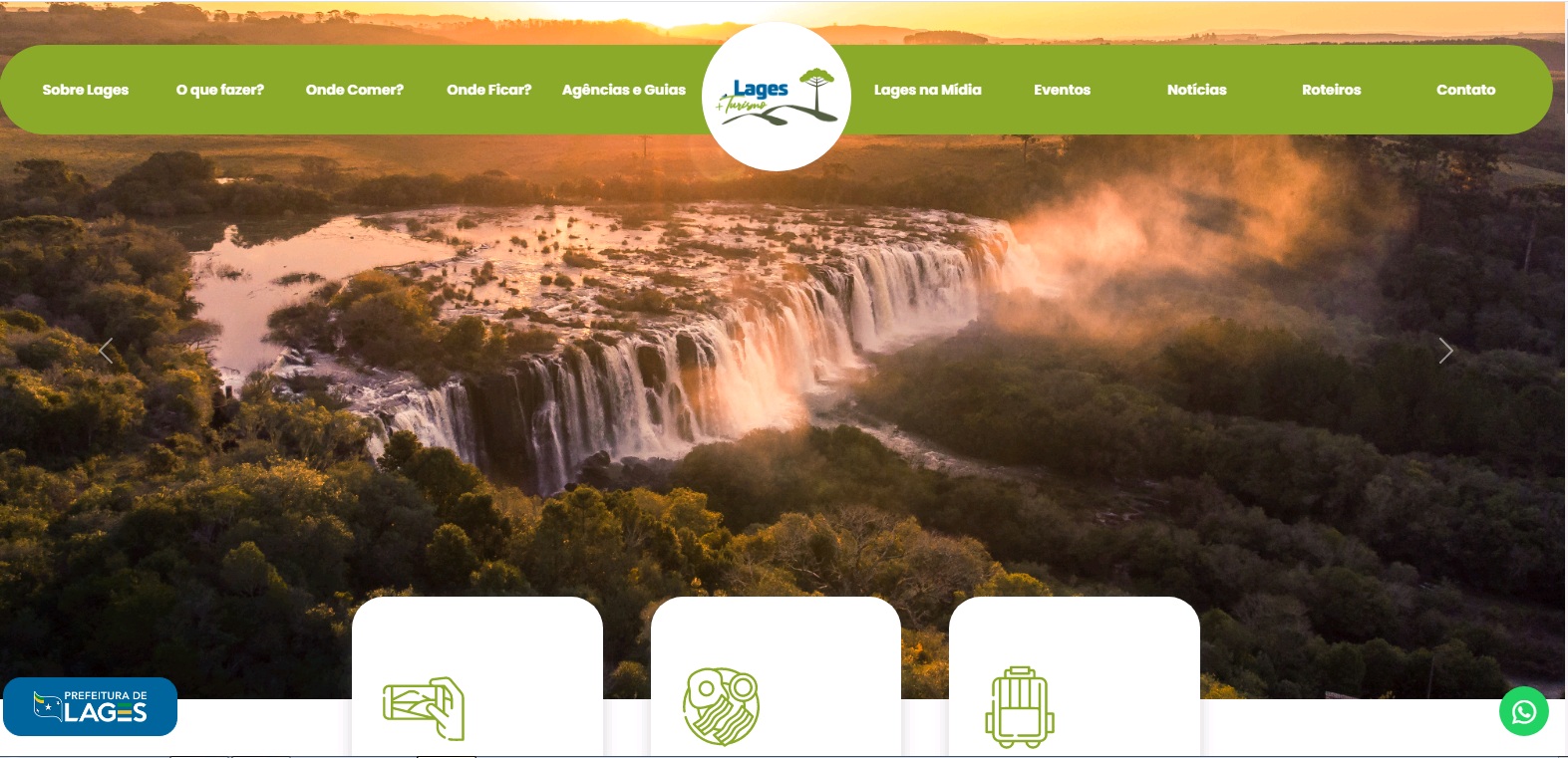 Prefeitura de Lages Portal de Turismo da Prefeitura de Lages, na Internet, é atualizado