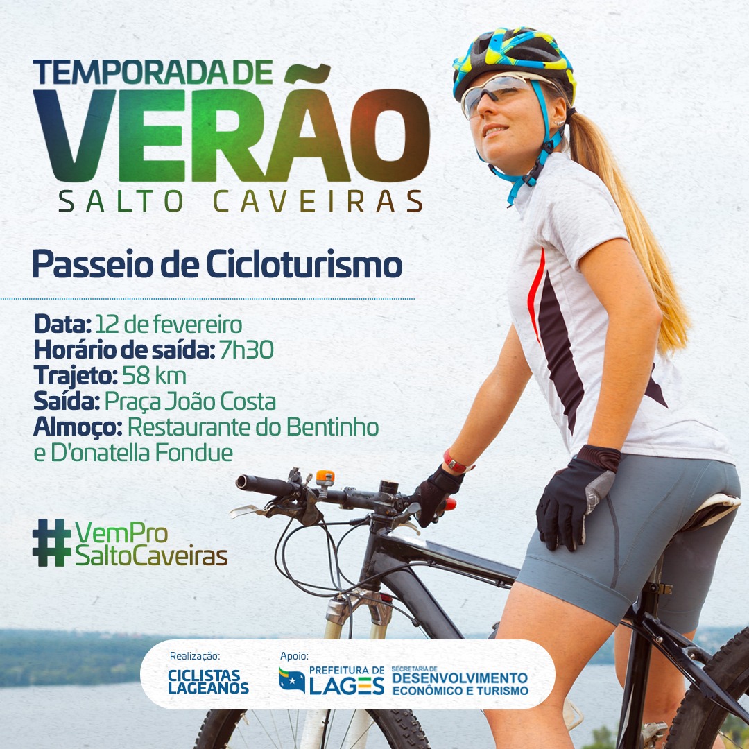 Prefeitura de Lages Turismo: Cicloturismo movimenta o Salto Caveiras nesse fim de semana 