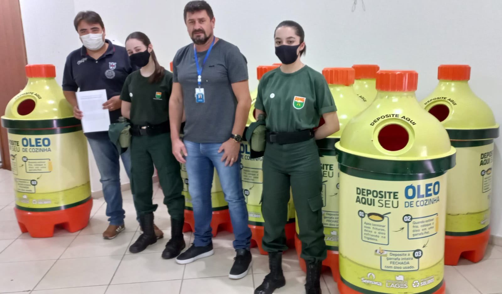 Prefeitura de Lages Protetoras Ambientais apresentam projeto de descarte do óleo de cozinha para a Semasa