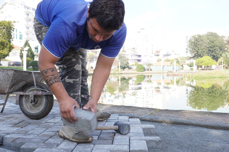 Prefeitura de Lages Revitalização do Tanque ficará pronta em outubro de 2022