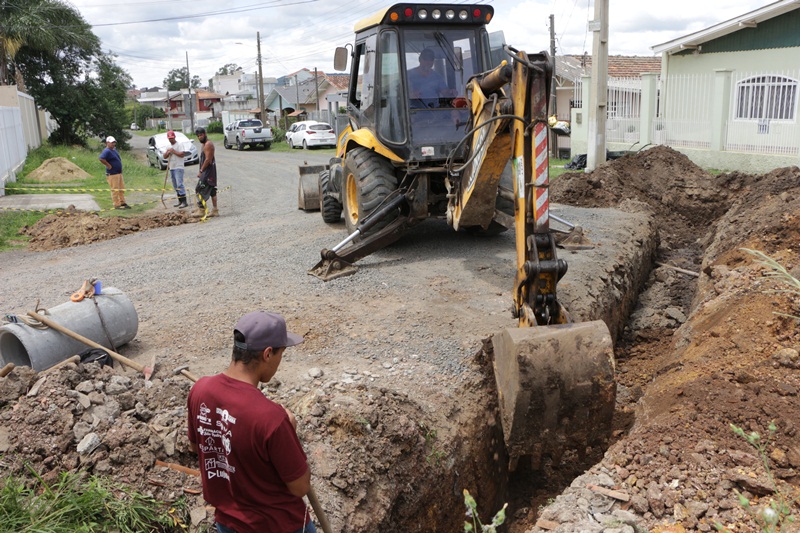 Prefeitura de Lages Rua Antenor Moreira, no bairro Universitário, está em obras de pavimentação