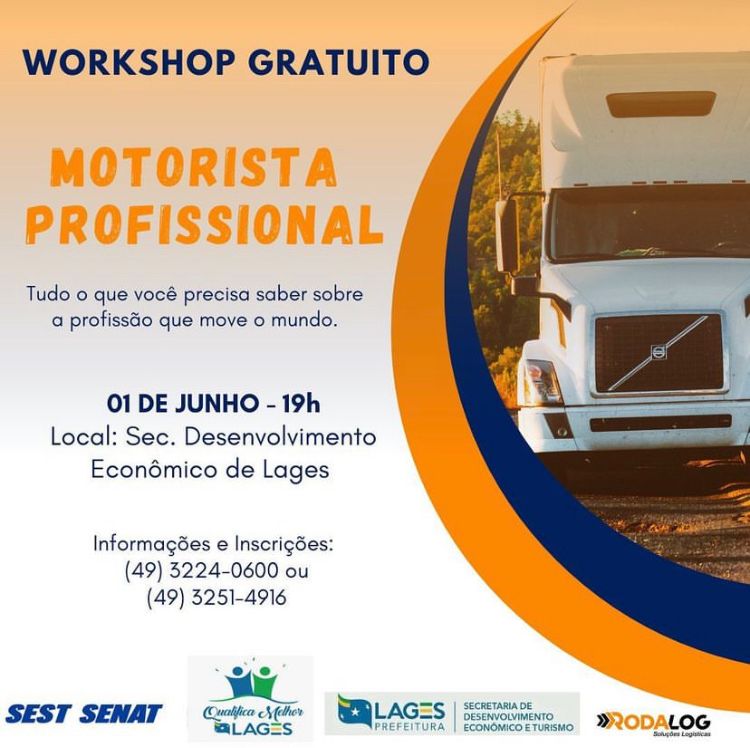 Prefeitura de Lages Secretaria de Desenvolvimento Econômico disponibiliza curso gratuito para qualificação de novos motoristas