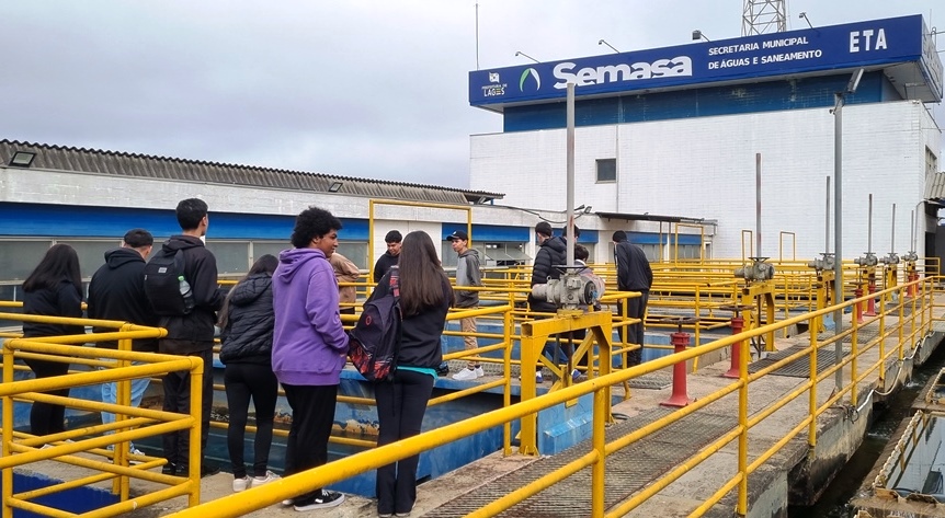 Prefeitura de Lages Estudantes da EEB Belizário conhecem o Sistema Semasa