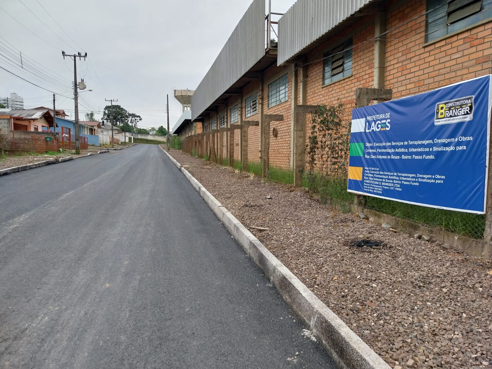 Prefeitura de Lages Ruas do bairro Passo Fundo são asfaltadas