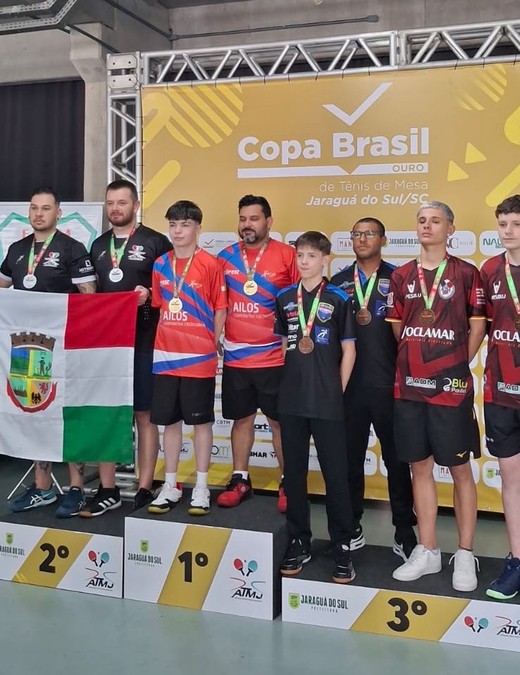 Prefeitura de Lages Atletas de Lages conquistam cinco medalhas na Copa Brasil Ouro de Tênis de Mesa