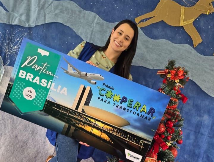 Prefeitura de Lages Professora da Emeb Mutirão é uma das vencedoras do Prêmio Cooperar para Transformar