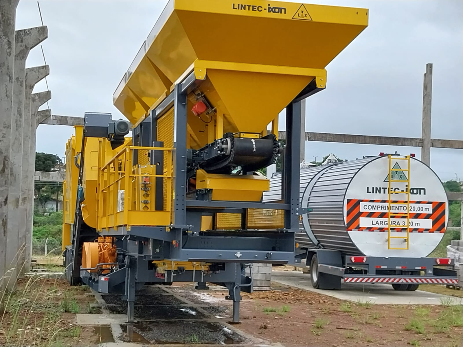 Prefeitura de Lages Usina de Asfalto do Cisama começa a ser instalada no bairro Ferrovia