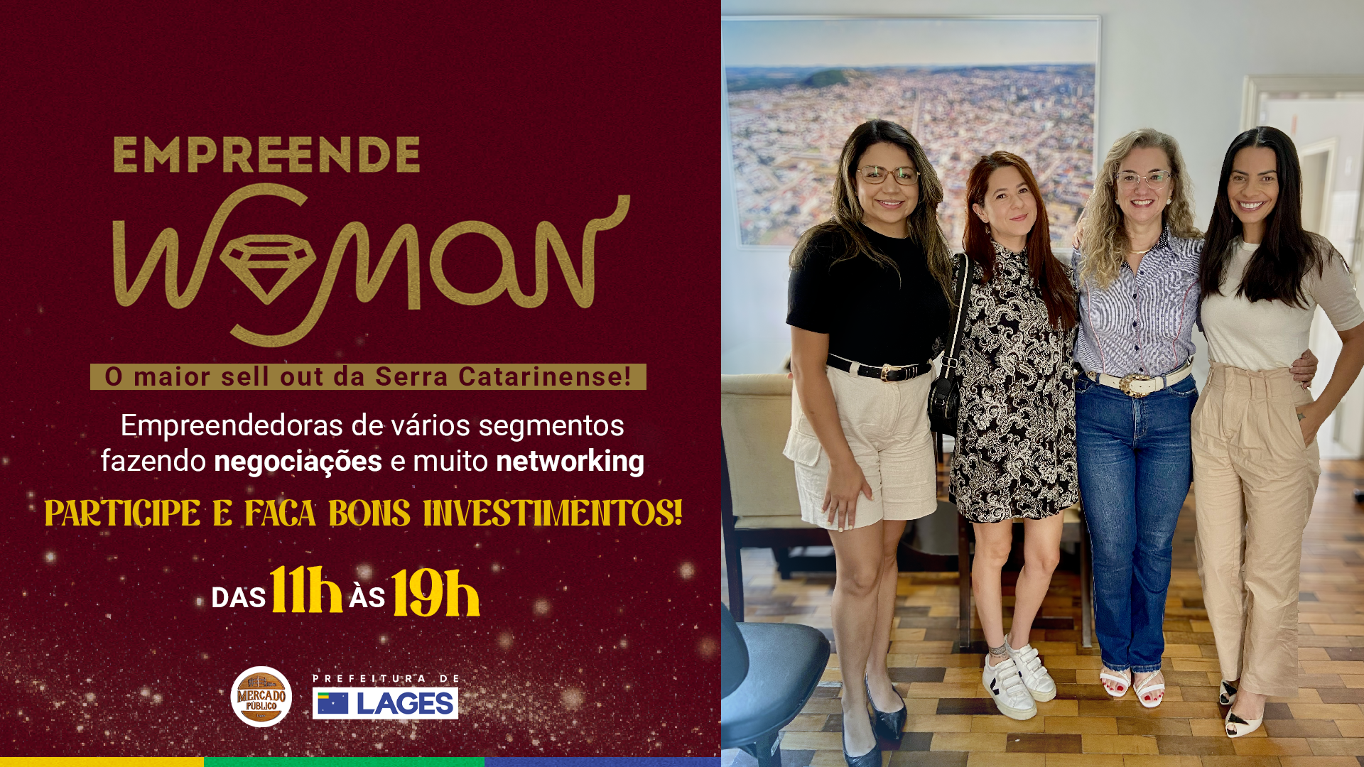 Prefeitura de Lages Empreende Woman: o maior sell out da Serra Catarinense acontece neste sábado