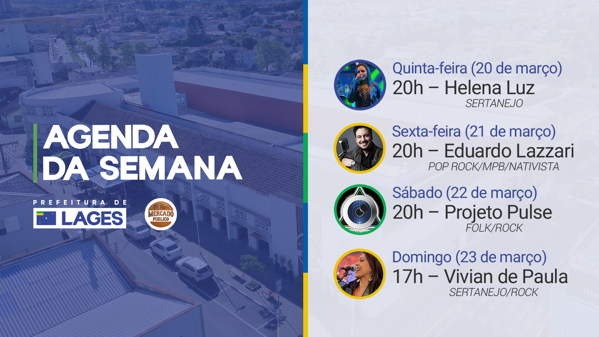 Prefeitura de Lages Música para todos os gostos no Mercado Público: Do Sertanejo ao Rock