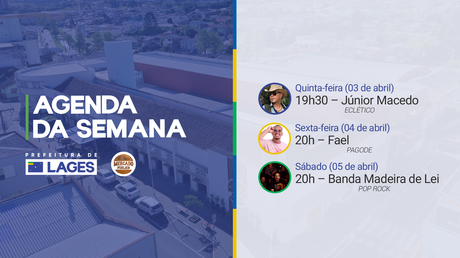 Prefeitura de Lages “Partiu, Mercado?”: Lageanos e visitantes já podem reservar espaço na agenda para aproveitar opções de gastronomia, compras e de música neste primeiro fim de semana de abril