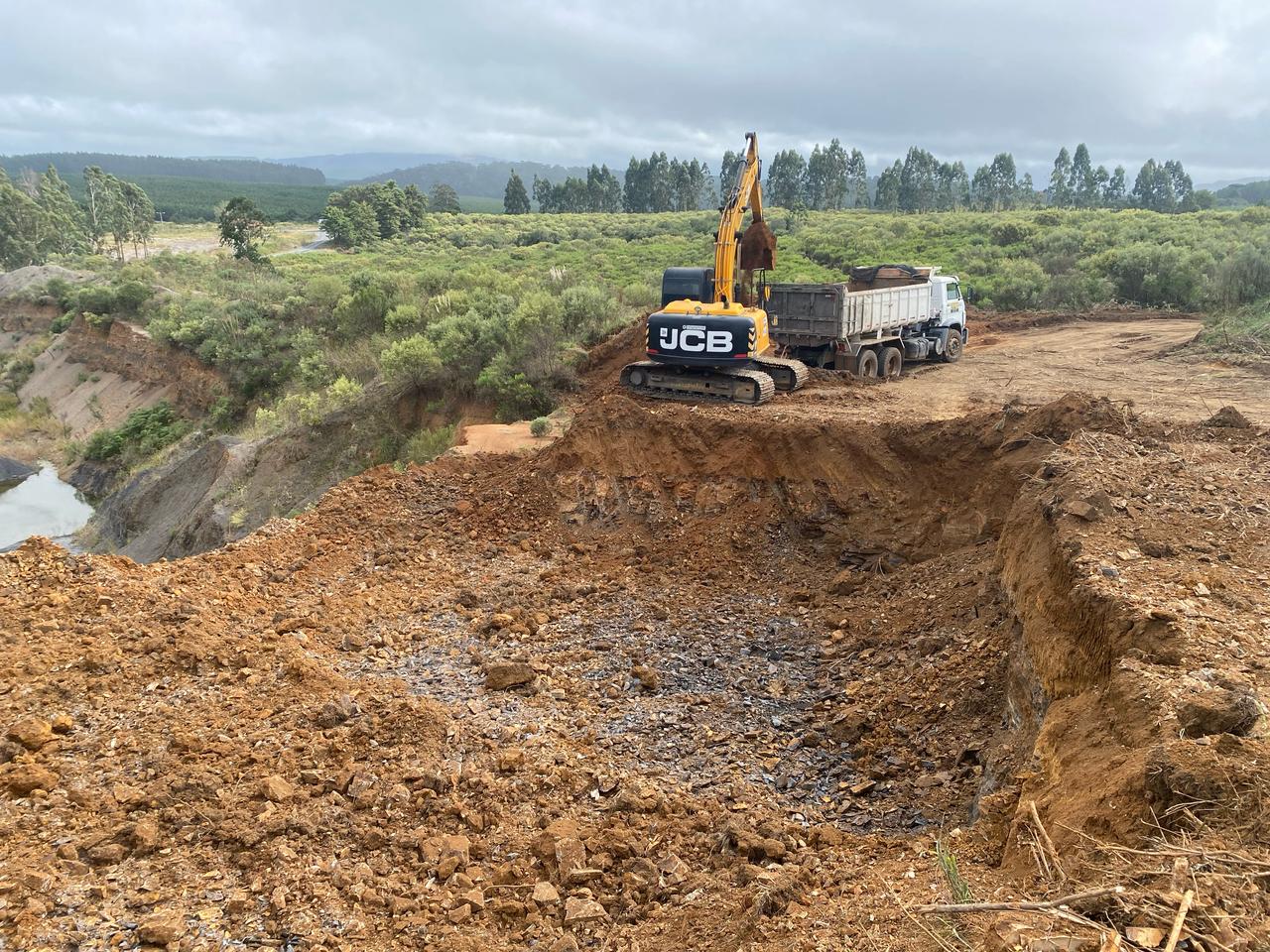 Prefeitura de Lages Cascalheira municipal garante matéria-prima para obras em execução na cidade