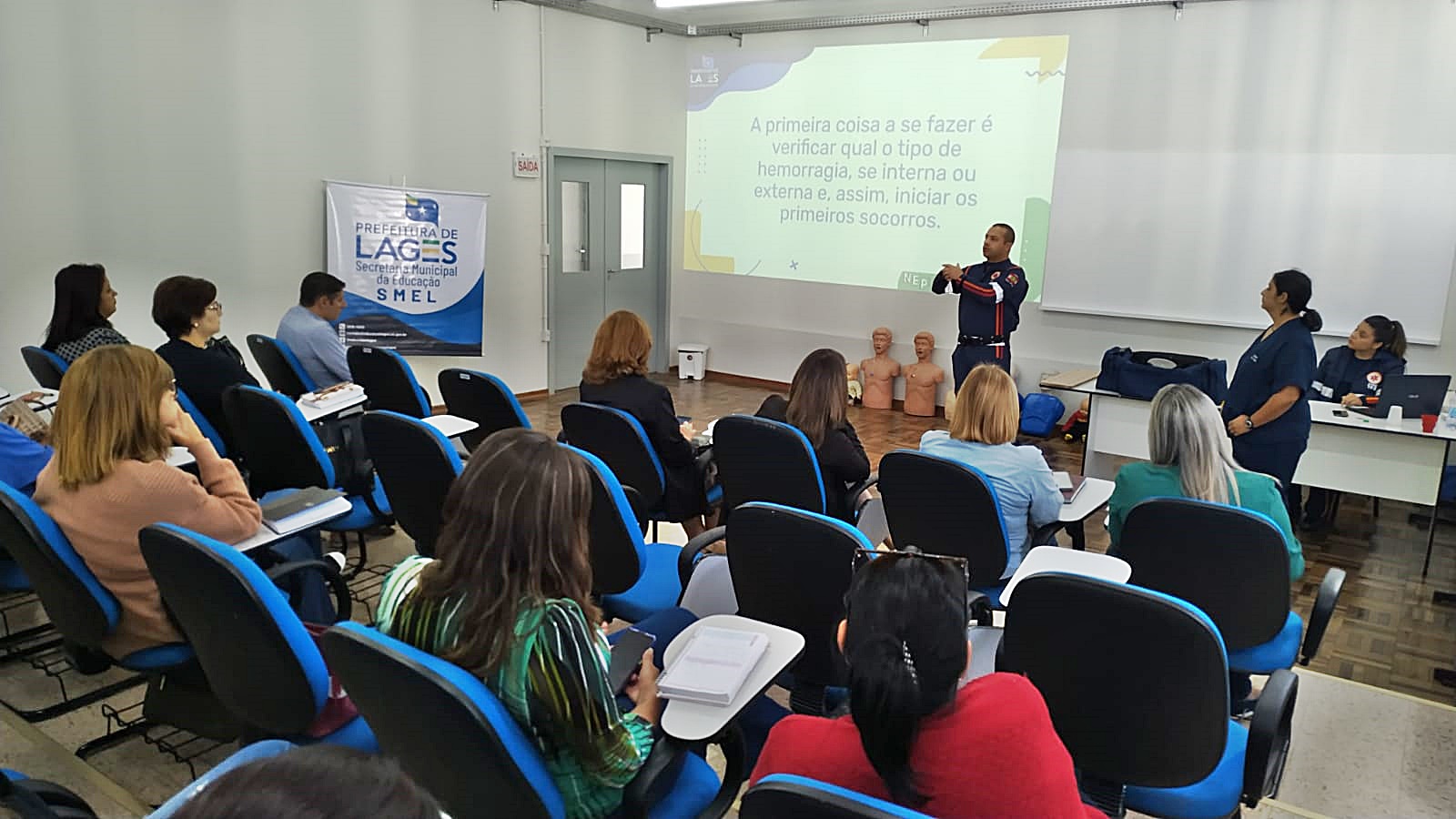 Prefeitura de Lages Samu ministrará curso de primeiros socorros a 900 professores da educação infantil municipal