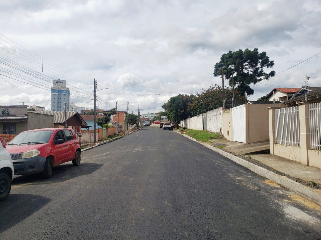 Prefeitura de Lages Pavimentação asfáltica da rua Hercílio Granzotto, no Conta Dinheiro, está em fase final